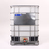 330 Gallon FDA IBC Tote, New, UN Rated, 2" Camlock Valve, Steel Pallet