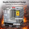275-Gallon Fire-Rated IBC Tote | NFPA 30 Compliant | Top Unload | Ecobulk