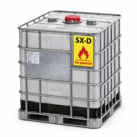 275-Gallon Fire-Rated IBC Tote | NFPA 30 Compliant | Top Unload | Ecobulk